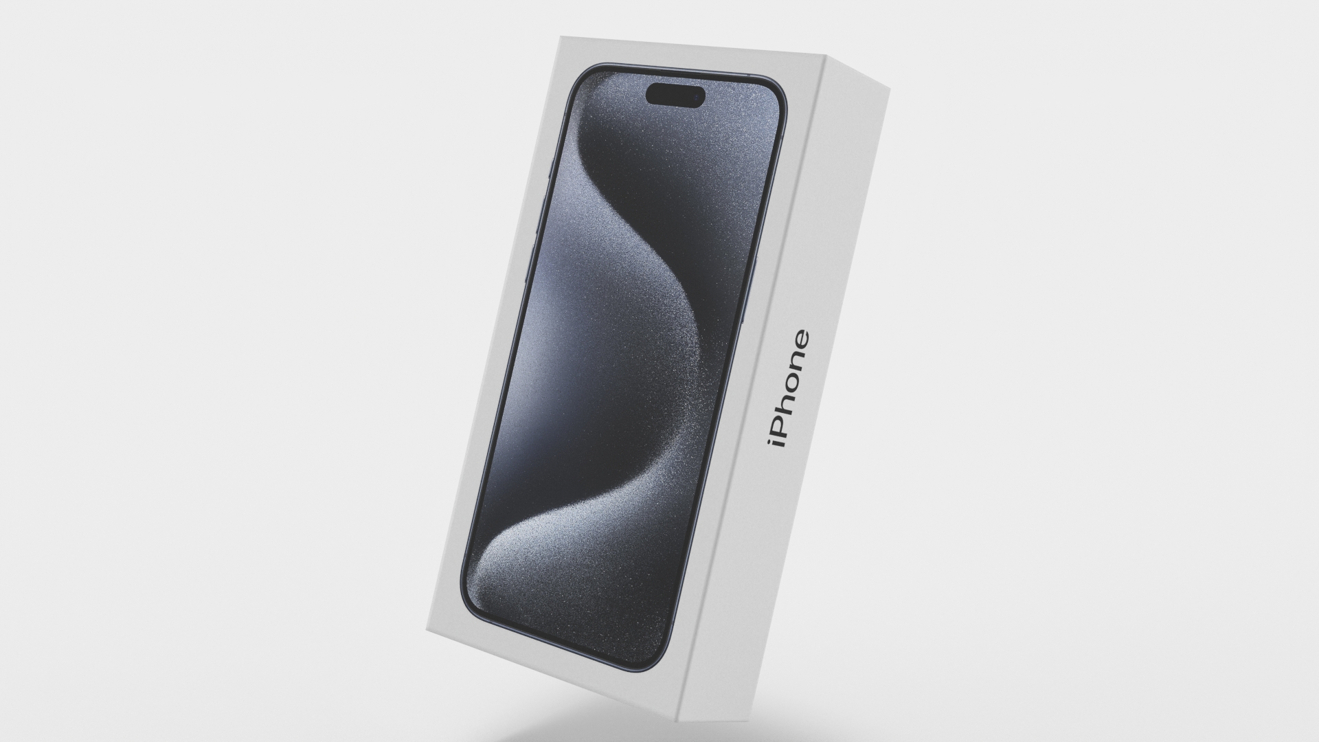 Apple IPhone 15 Pro Black with Box 3D model
