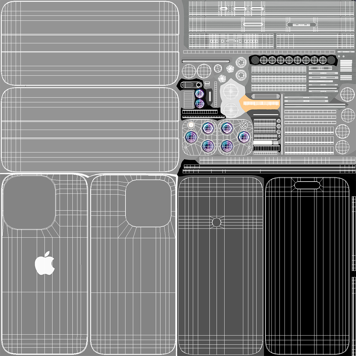 Apple IPhone 15 Pro Black with Box 3D model