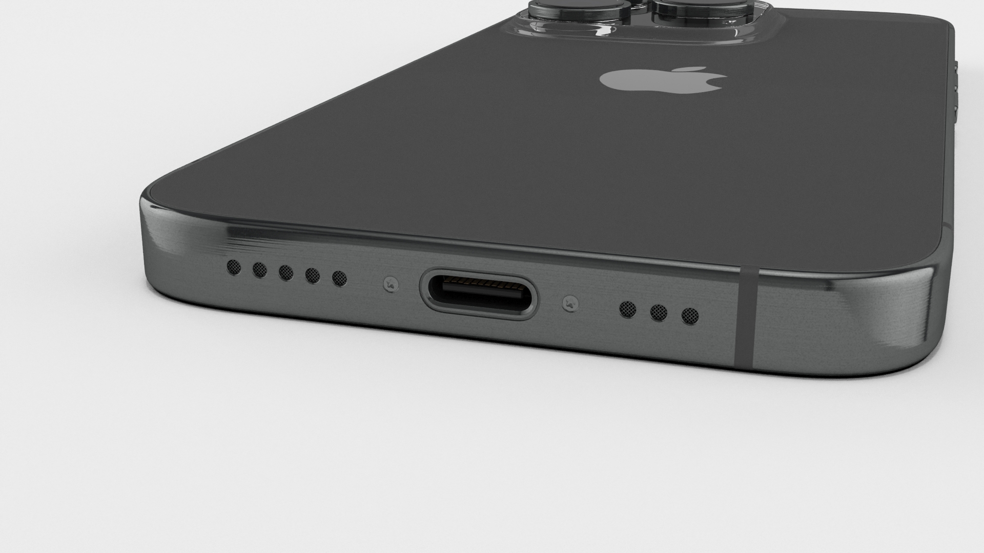Apple IPhone 15 Pro Black with Box 3D model