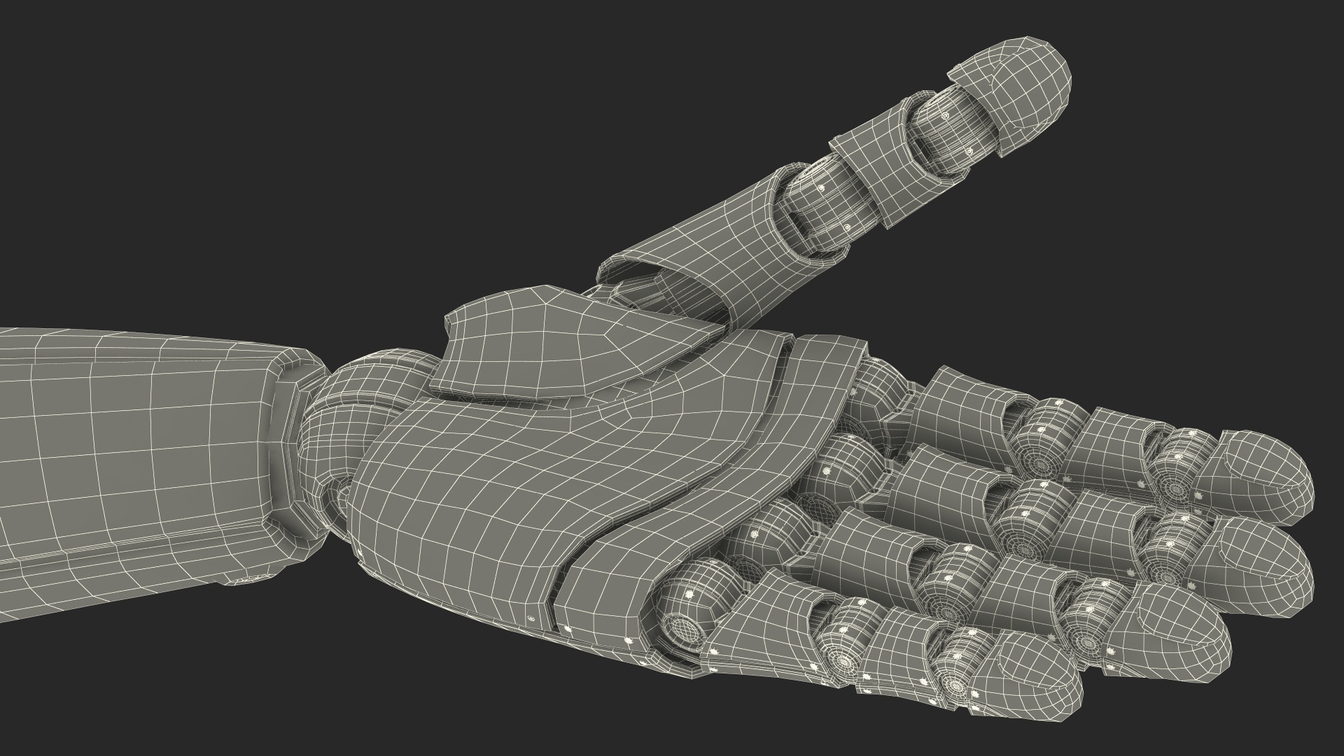 Sci Fi Robot Arm Rigged for Cinema 4D 3D