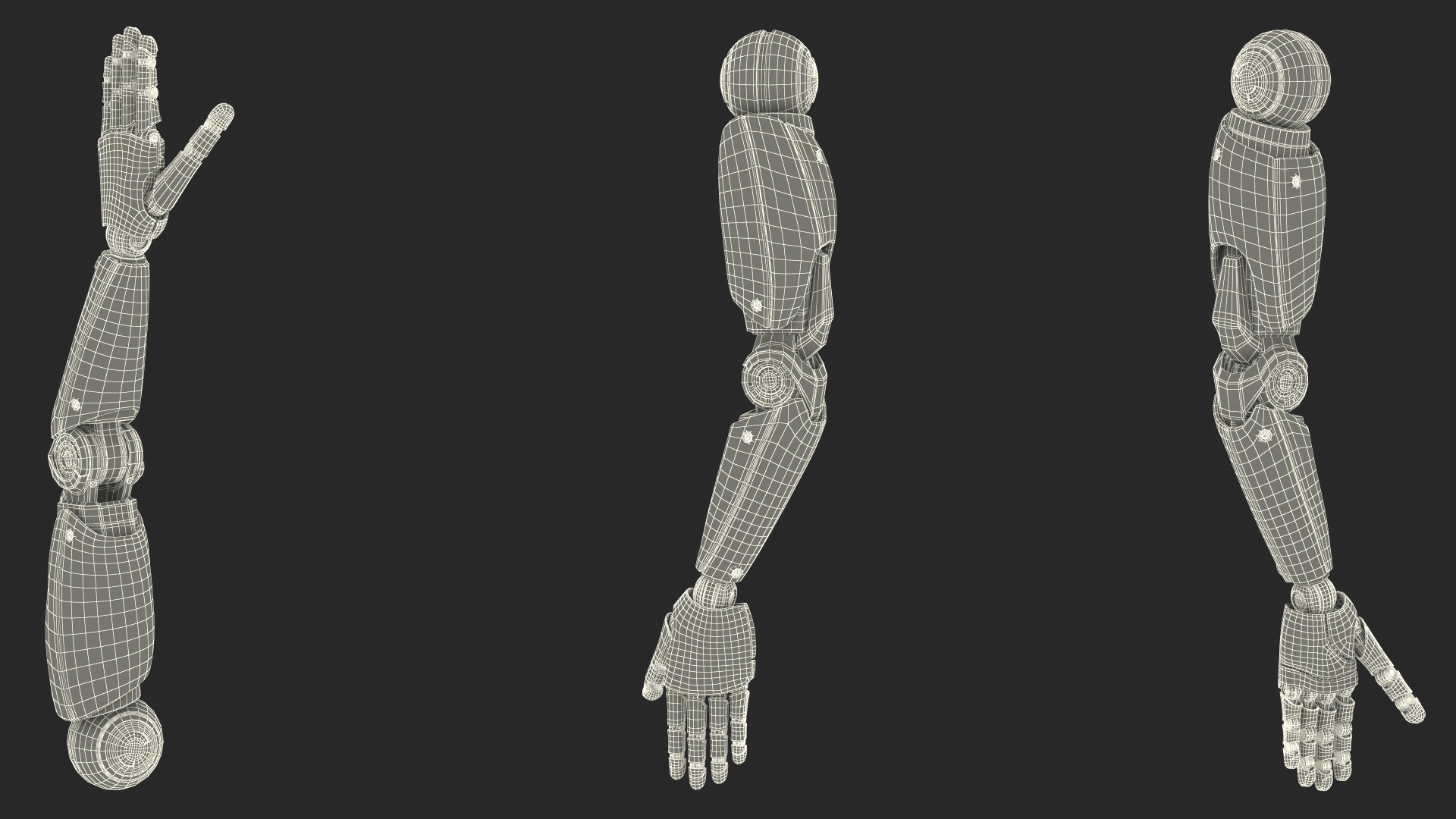 Sci Fi Robot Arm Rigged for Cinema 4D 3D