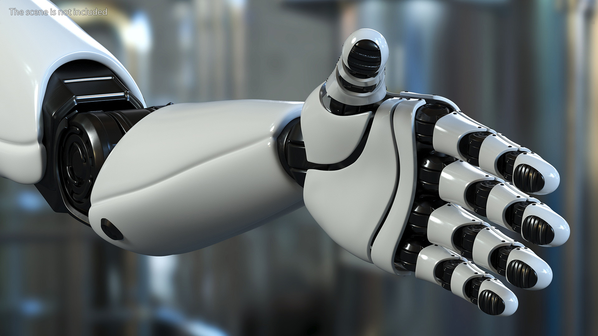 Sci Fi Robot Arm Rigged for Cinema 4D 3D