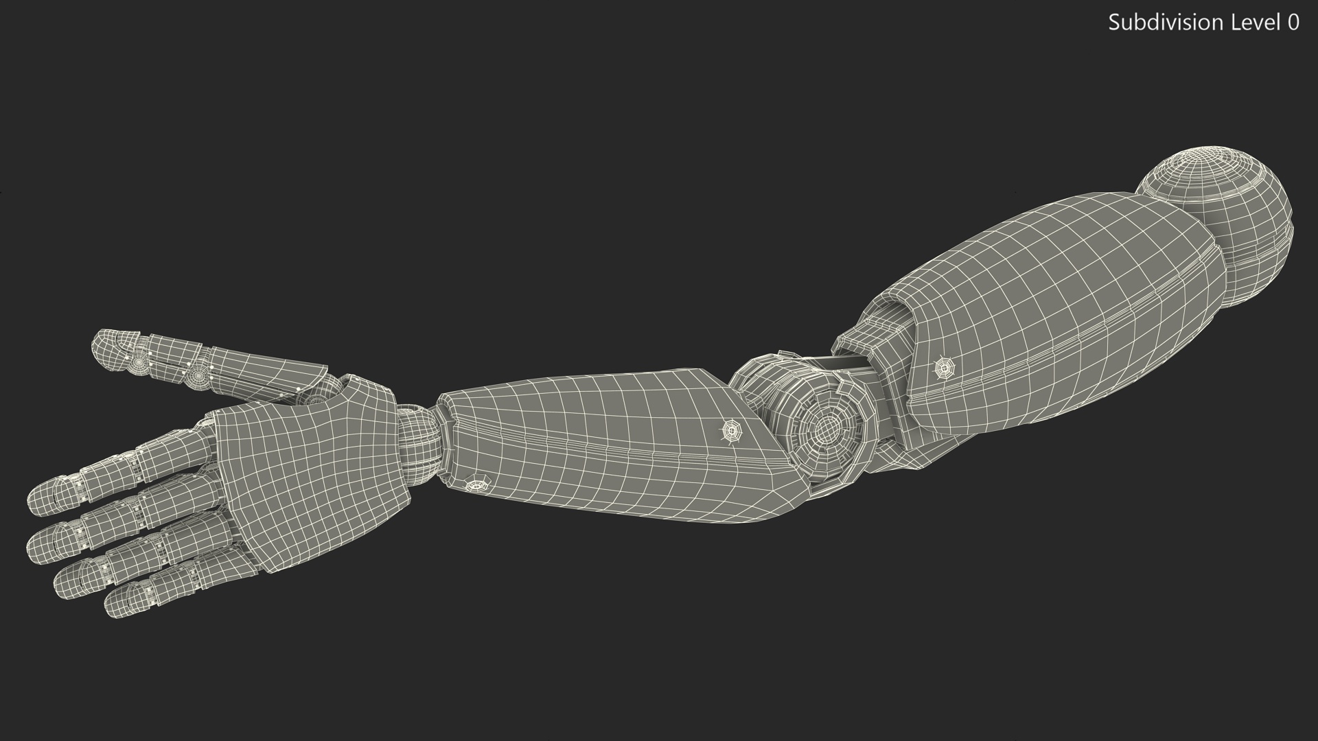 Sci Fi Robot Arm Rigged for Cinema 4D 3D