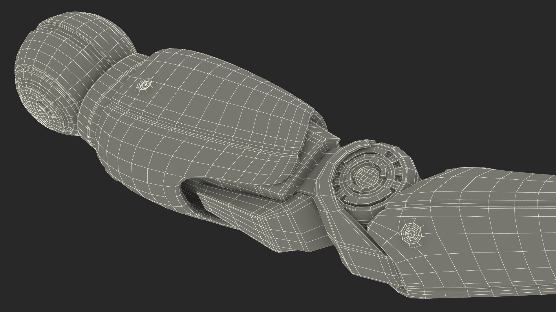 Sci Fi Robot Arm Rigged for Cinema 4D 3D