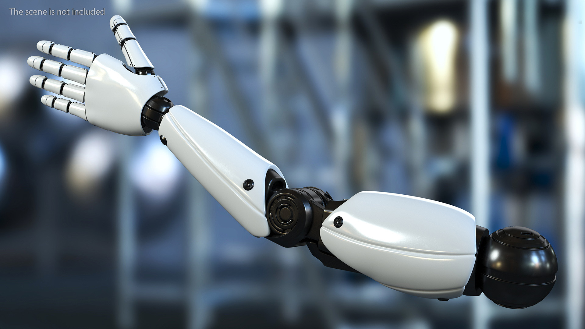 Sci Fi Robot Arm Rigged for Cinema 4D 3D