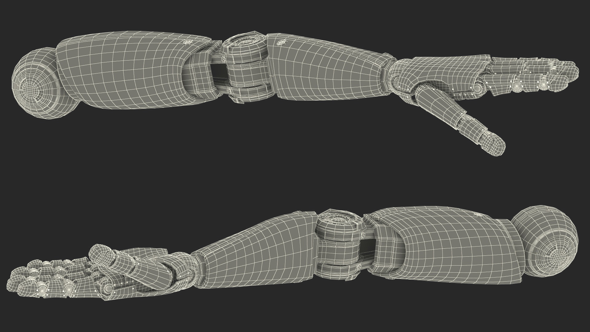 Sci Fi Robot Arm Rigged for Cinema 4D 3D