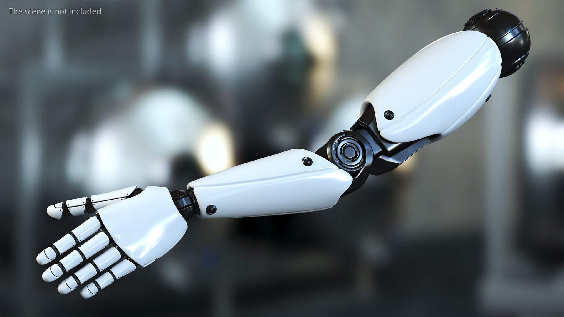 Sci Fi Robot Arm Rigged for Cinema 4D 3D