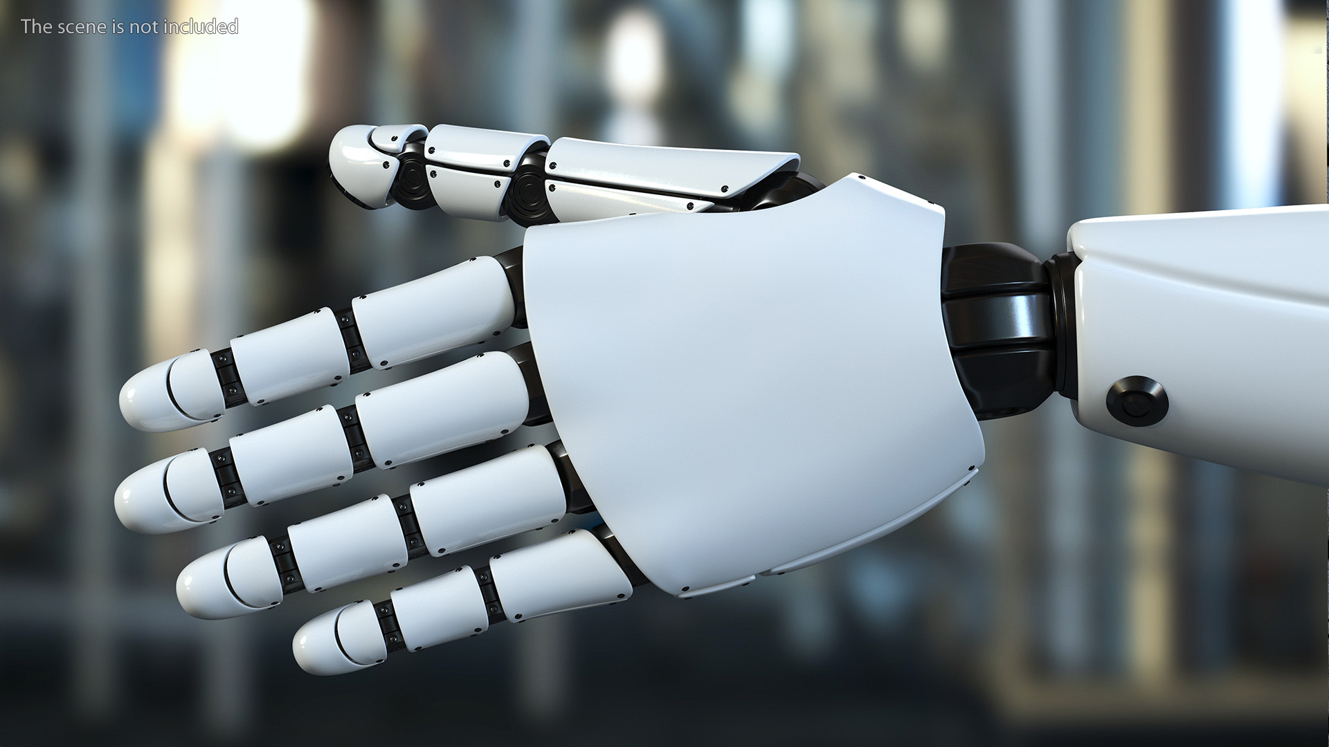 Sci Fi Robot Arm Rigged for Cinema 4D 3D