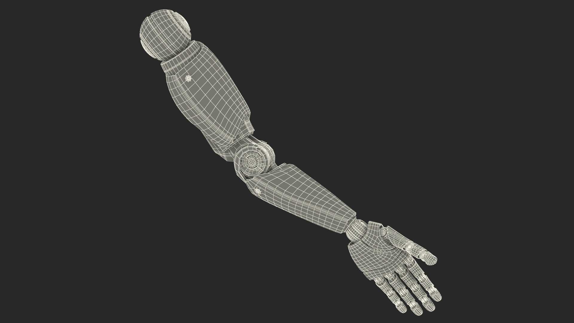 Sci Fi Robot Arm Rigged for Cinema 4D 3D