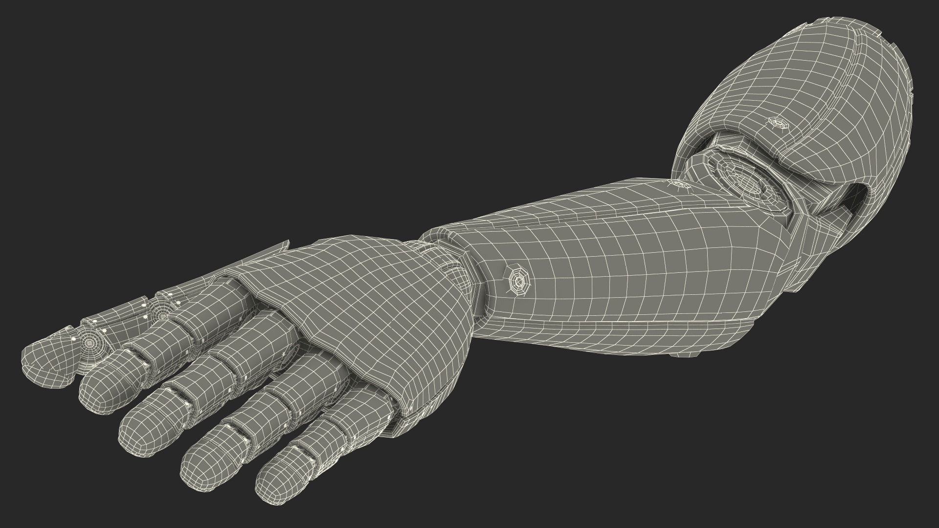 Sci Fi Robot Arm Rigged for Cinema 4D 3D