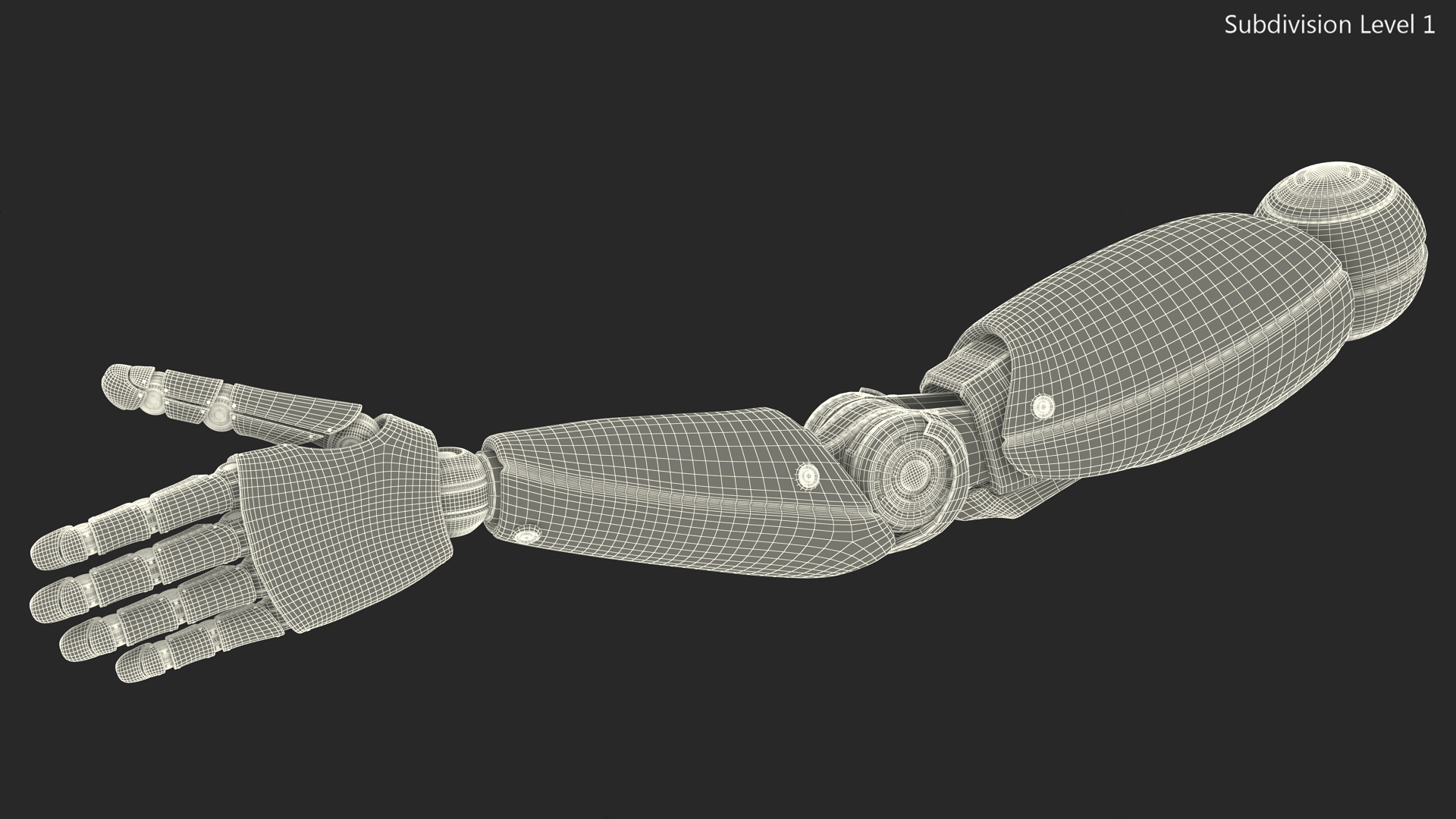 Sci Fi Robot Arm Rigged for Cinema 4D 3D