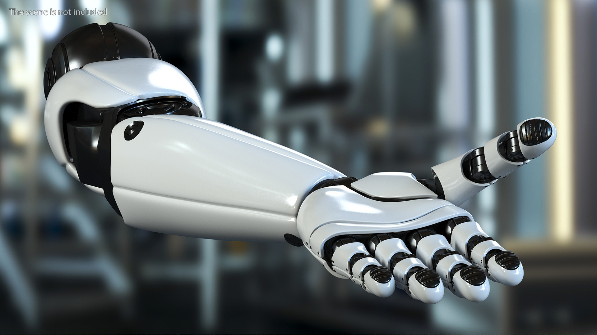 Sci Fi Robot Arm Rigged for Cinema 4D 3D