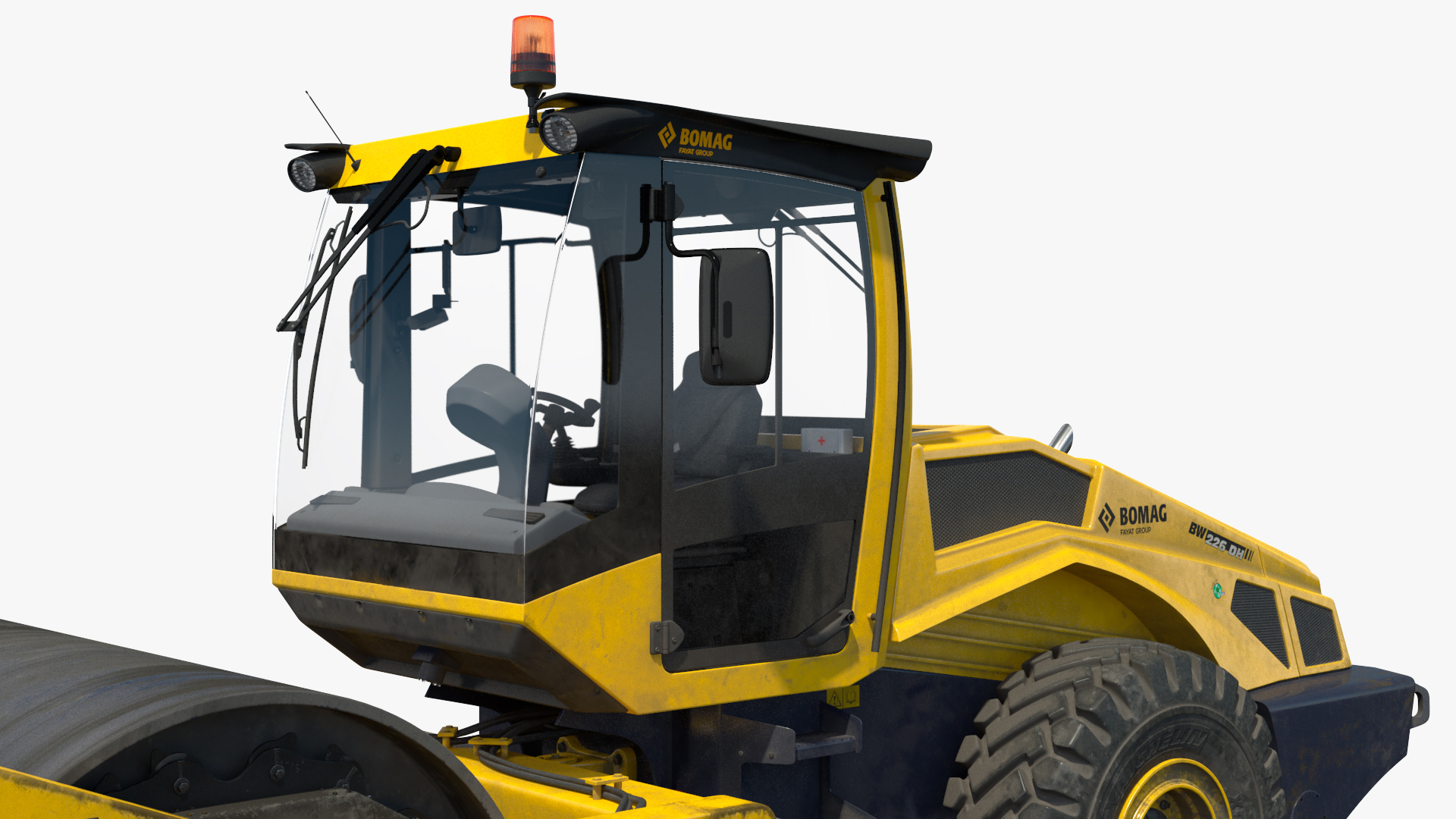 3D BOMAG BW226 DH5 Single Drum Compactor Dirty model
