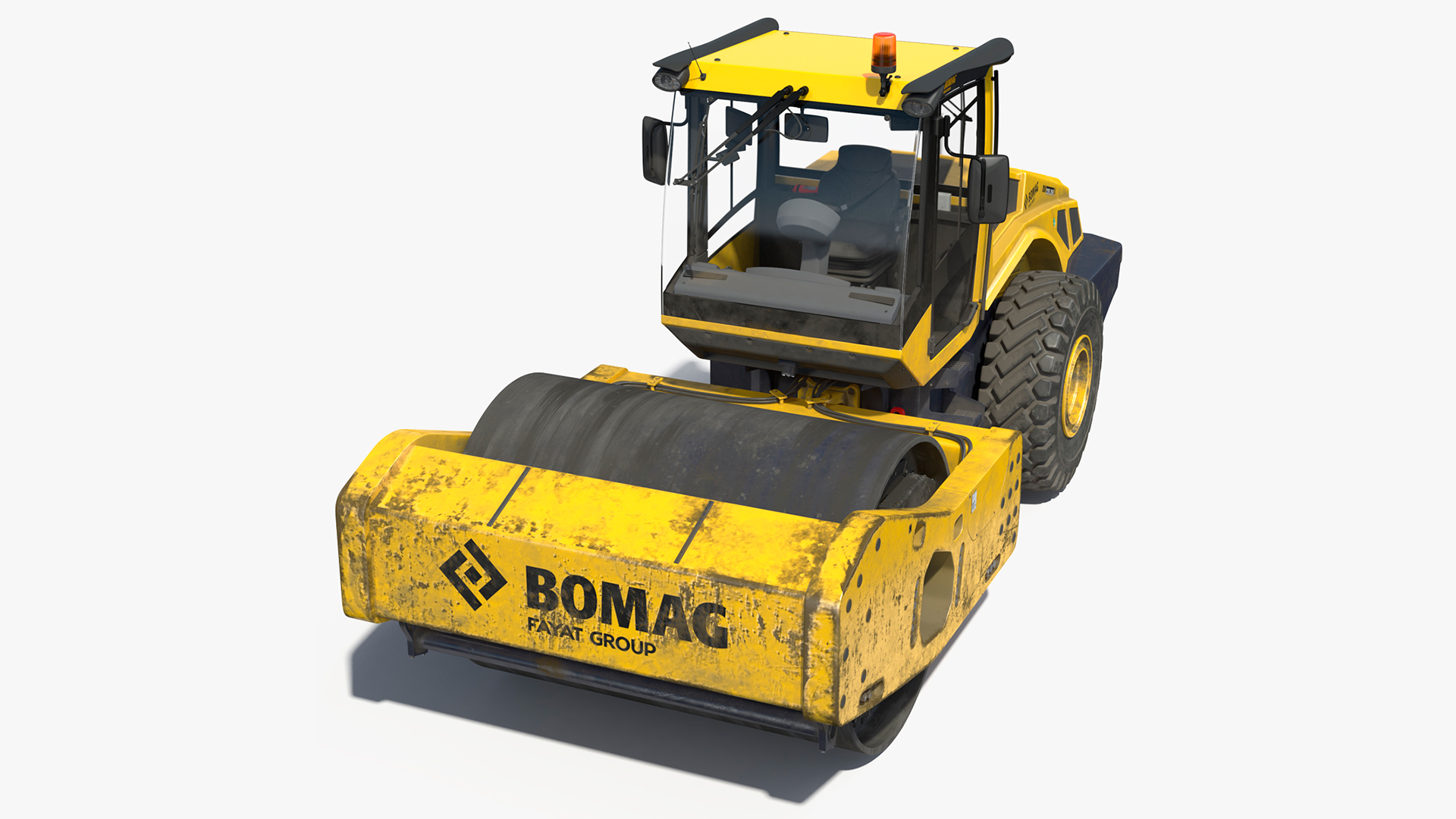3D BOMAG BW226 DH5 Single Drum Compactor Dirty model