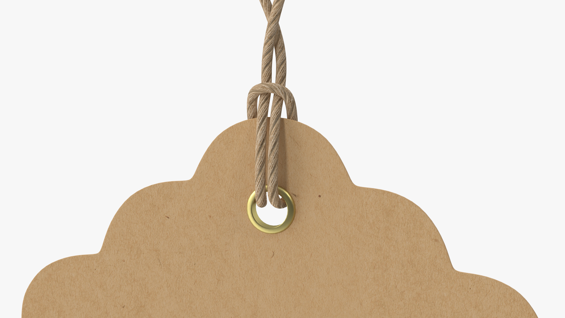 Label Tag Rounded Double 3D model