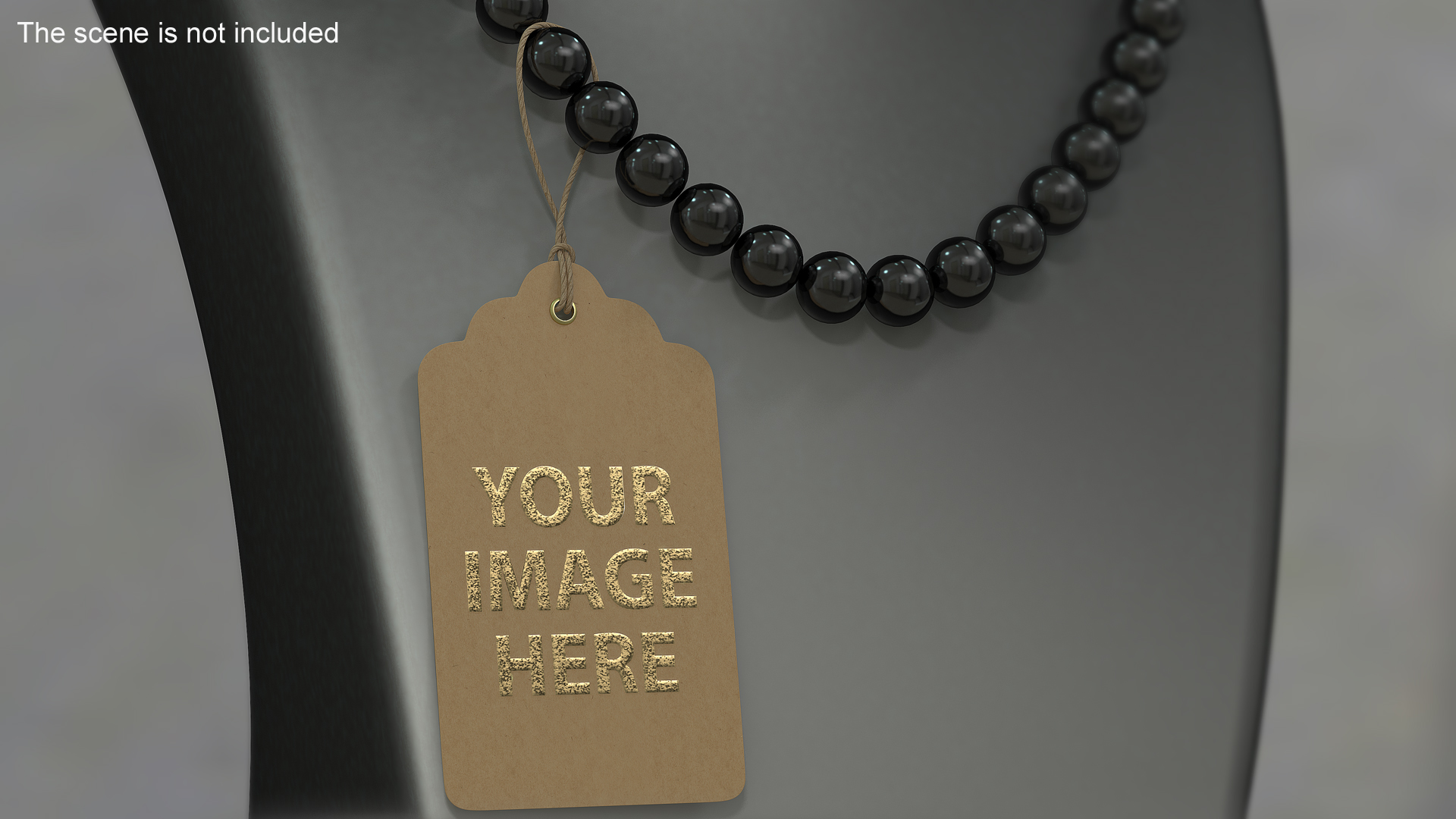 Label Tag Rounded Double 3D model