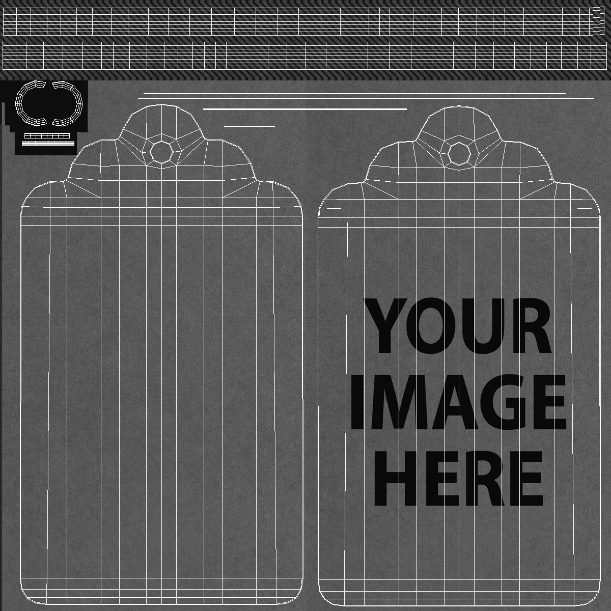 Label Tag Rounded Double 3D model
