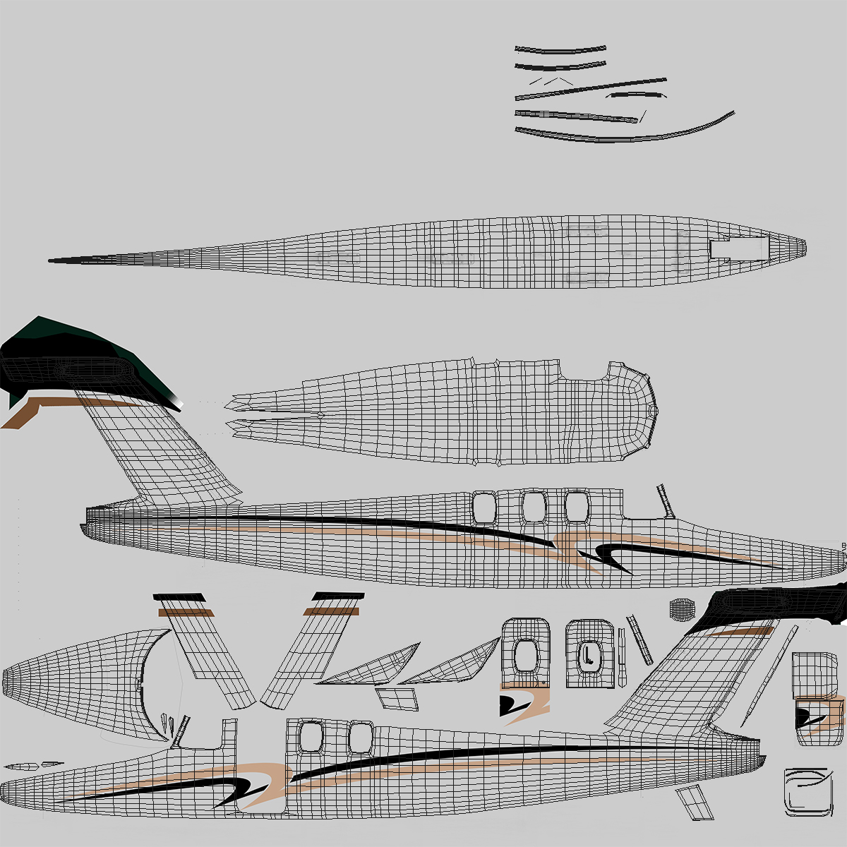 3D Very Light Jet Eclipse 550