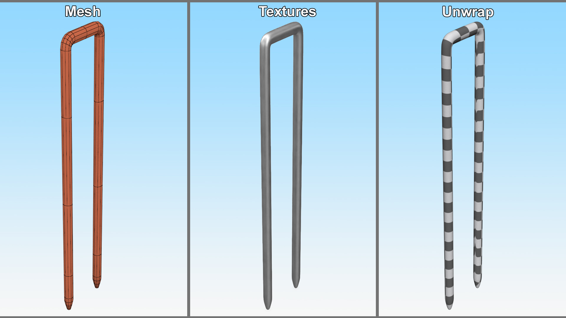 Pneumatic Nail 422J 3D model