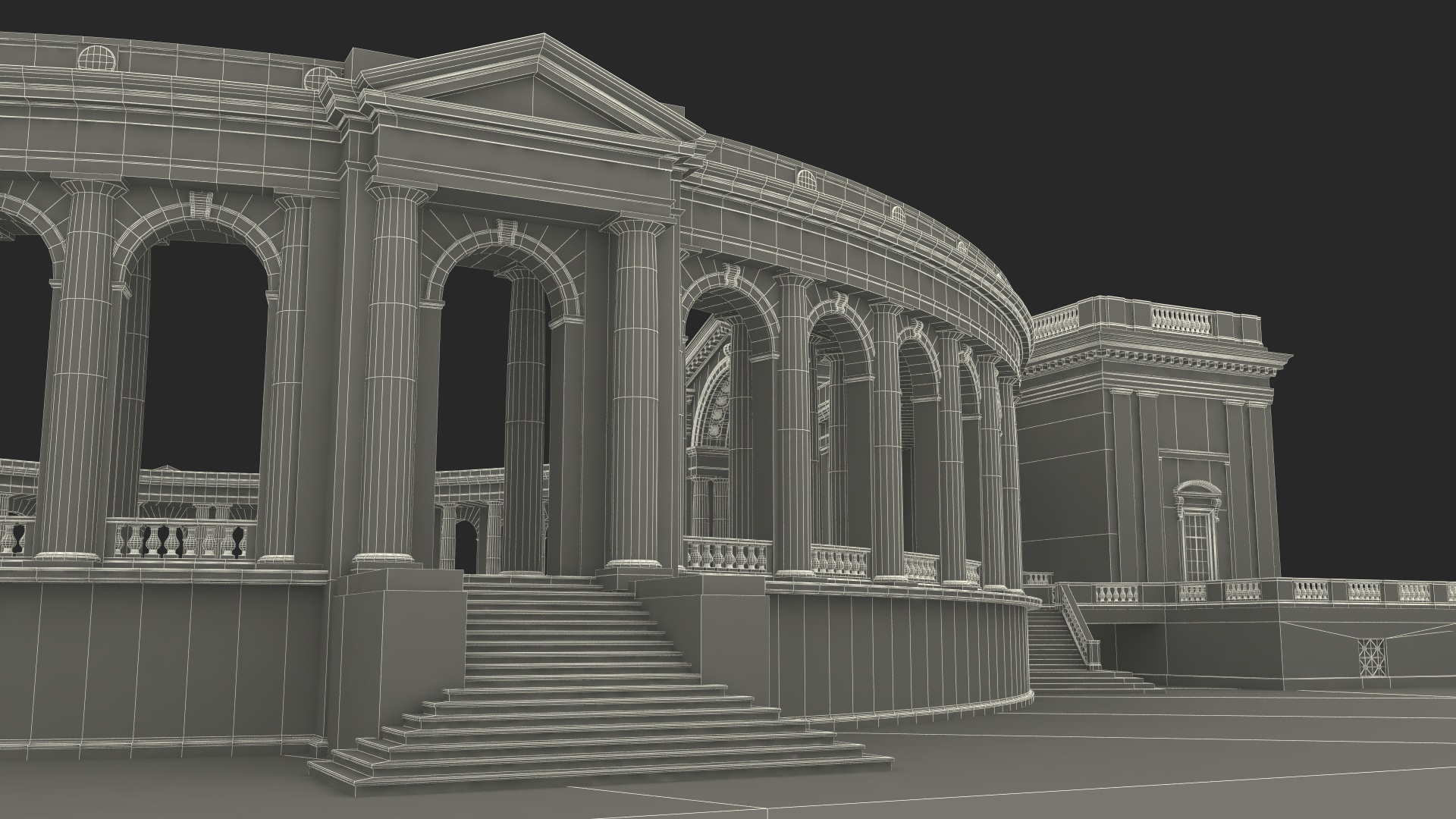 Arlington National Cemetery Memorial Amphitheater 3D model
