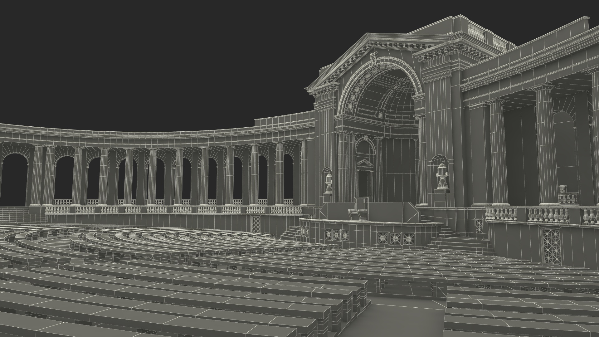 Arlington National Cemetery Memorial Amphitheater 3D model