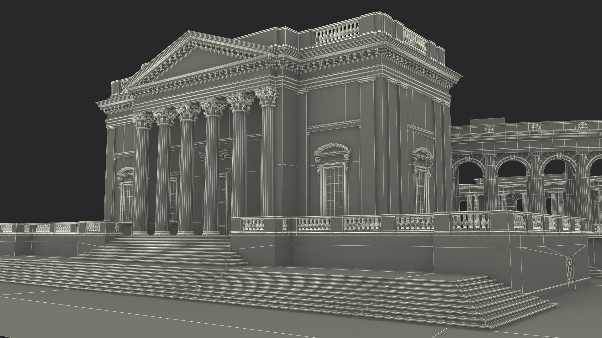 Arlington National Cemetery Memorial Amphitheater 3D model