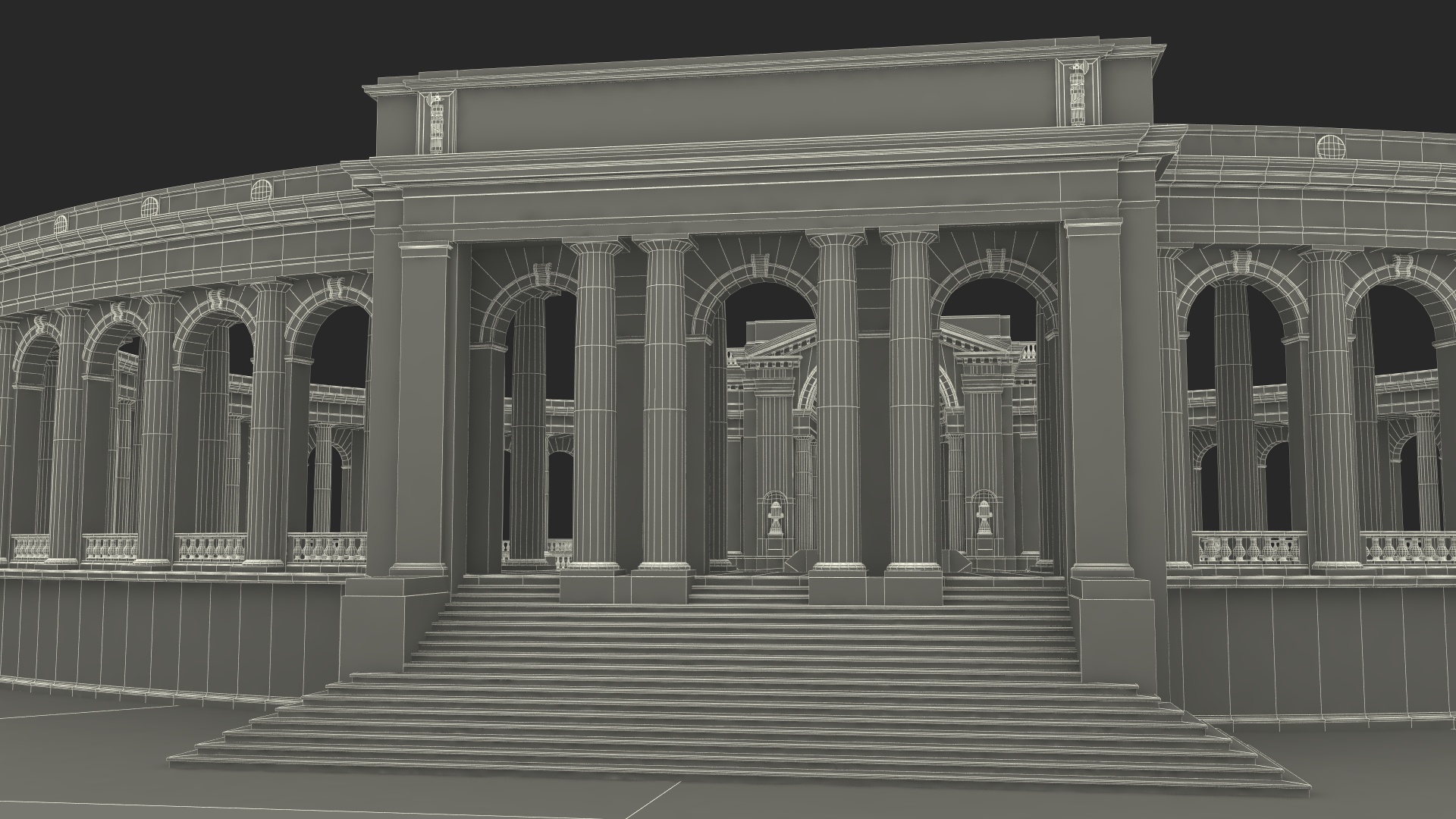 Arlington National Cemetery Memorial Amphitheater 3D model