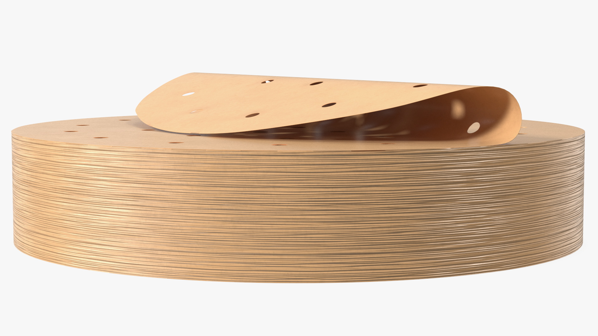 3D Stack of Round Fryer Parchment Paper