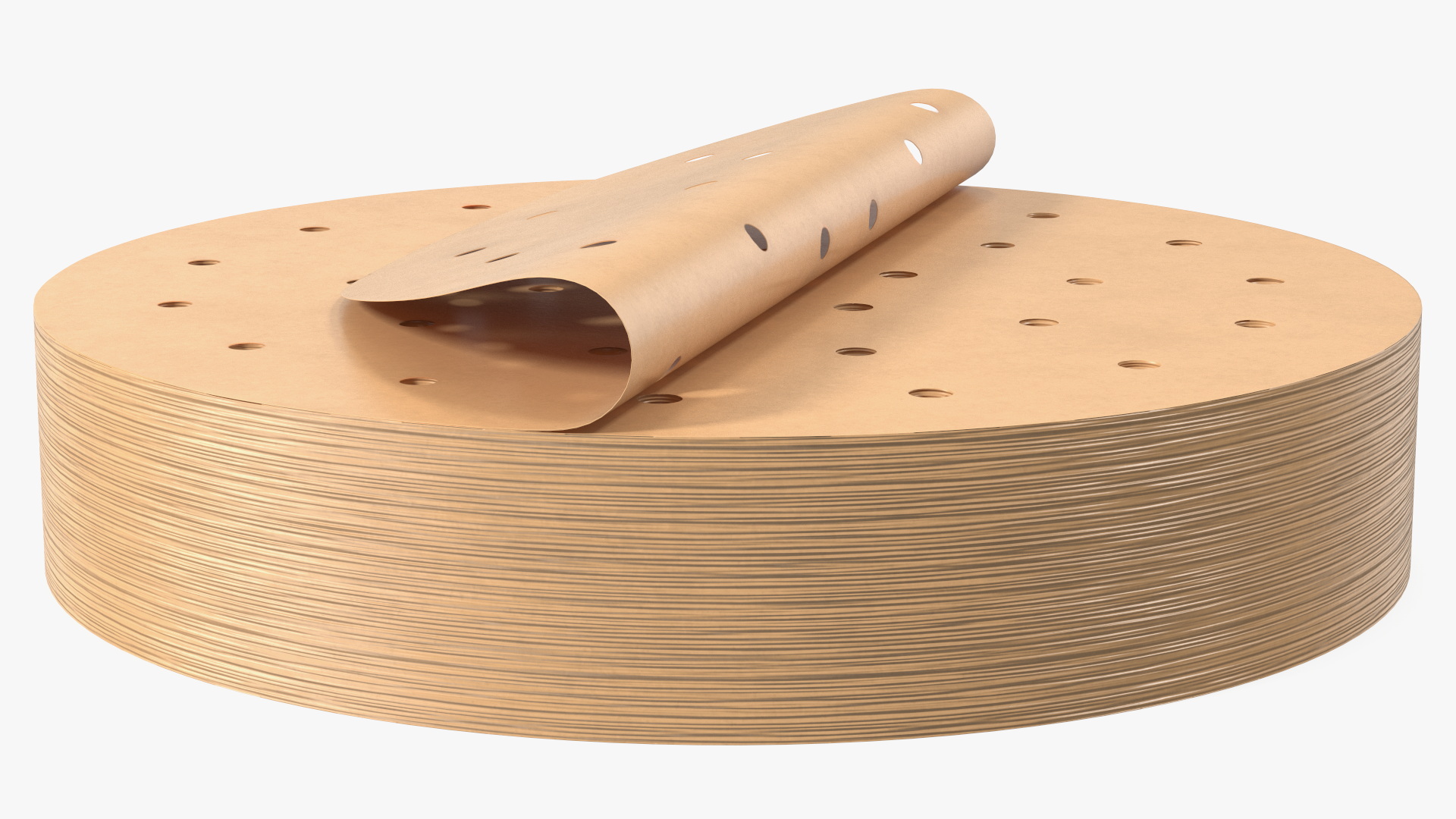 3D Stack of Round Fryer Parchment Paper
