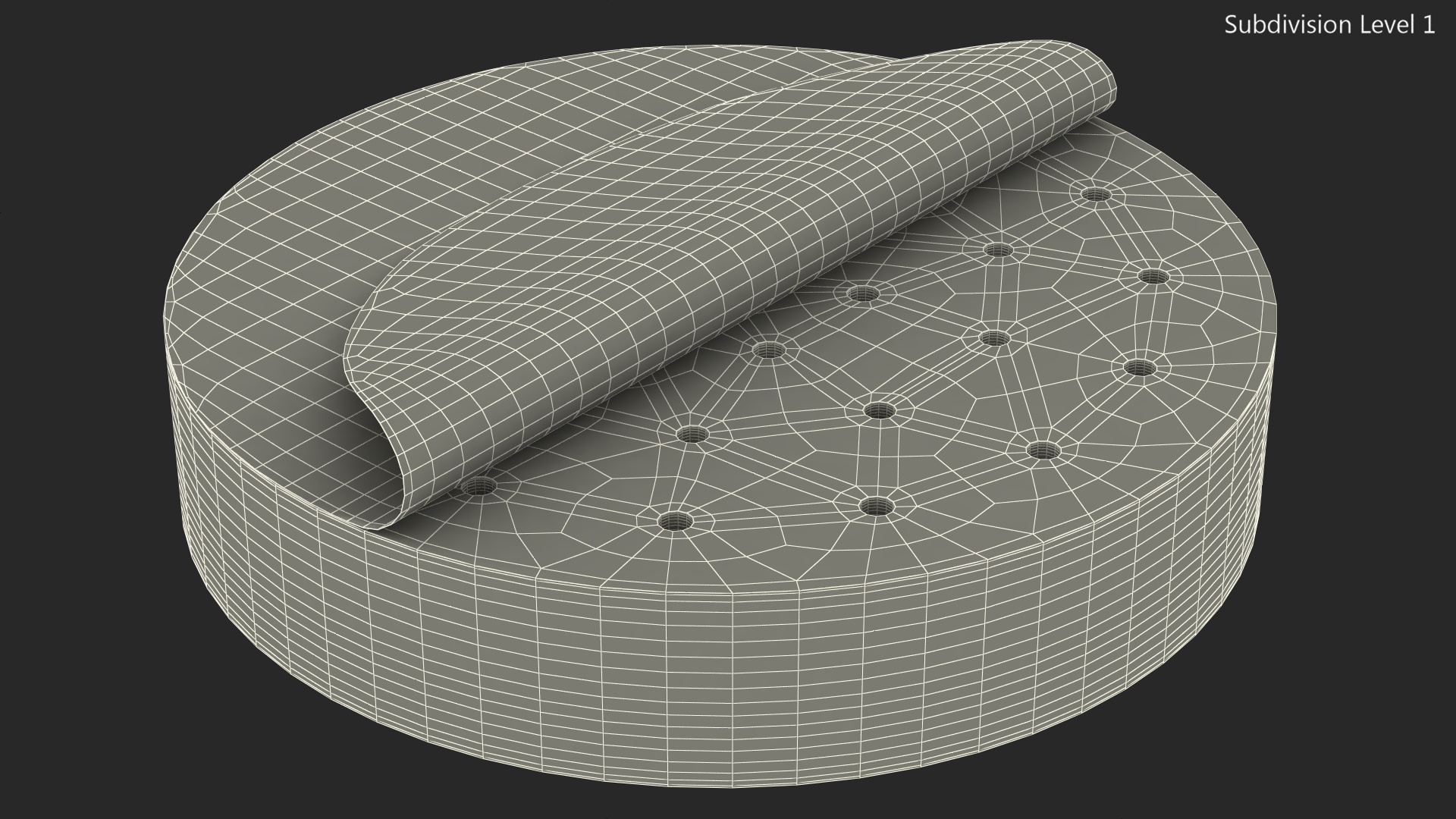 3D Stack of Round Fryer Parchment Paper