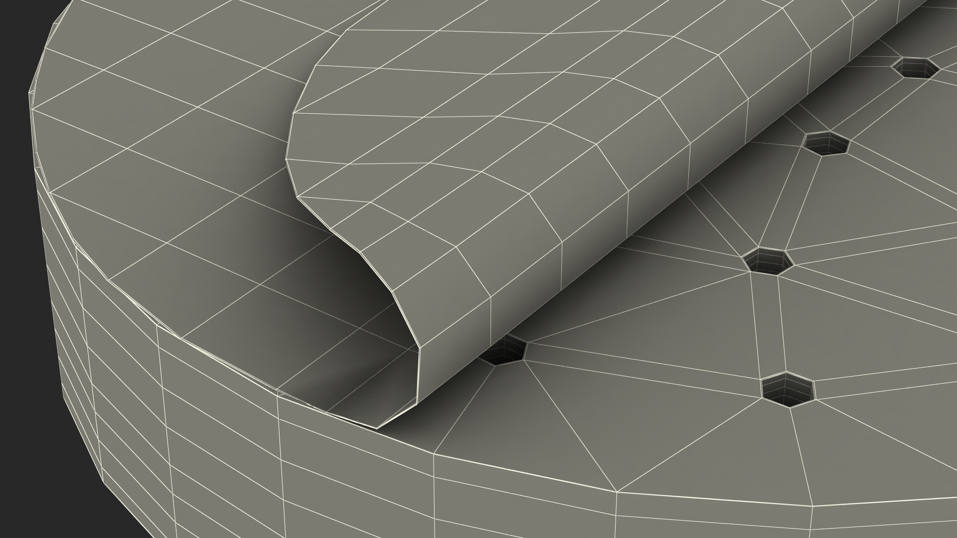 3D Stack of Round Fryer Parchment Paper