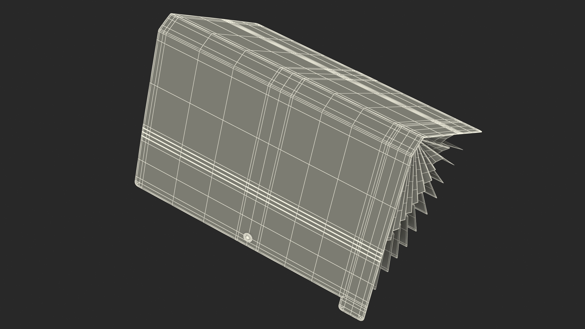 3D Expanding File Folder Open Blue