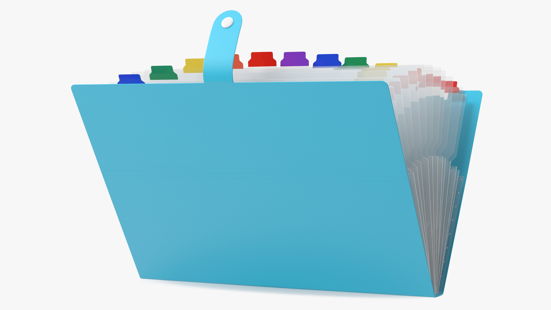 3D Expanding File Folder Open Blue