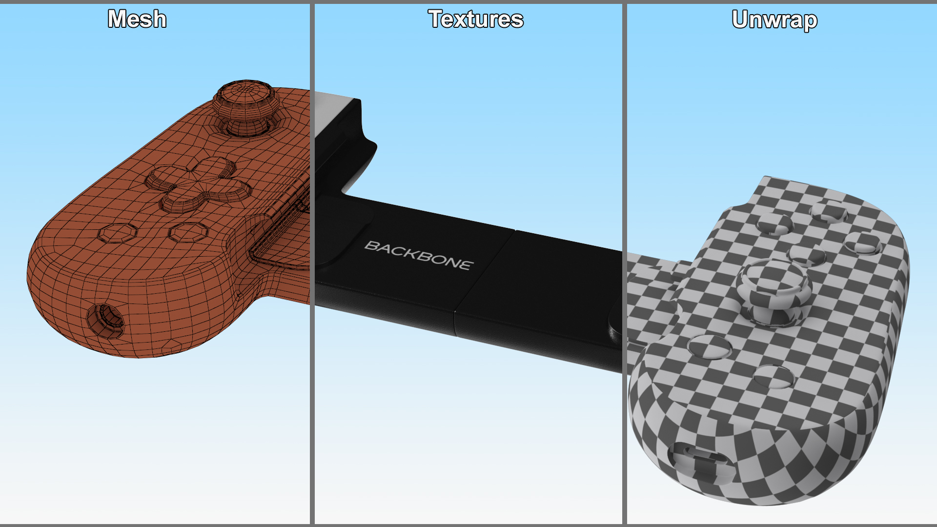3D Backbone_One_for_iPhone_PlayStation_Edition model