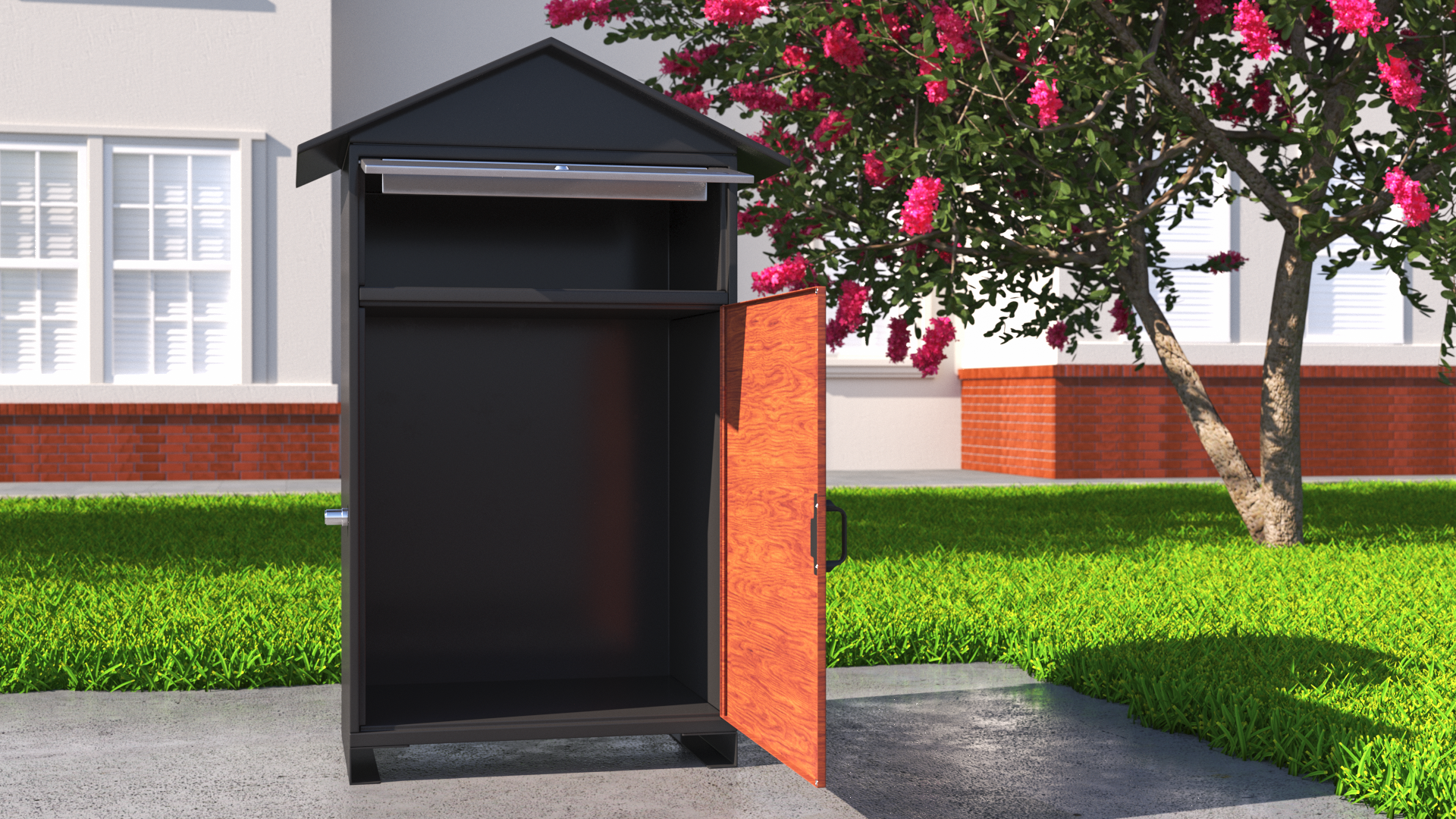 Parcel Drop Box Black, view 8
