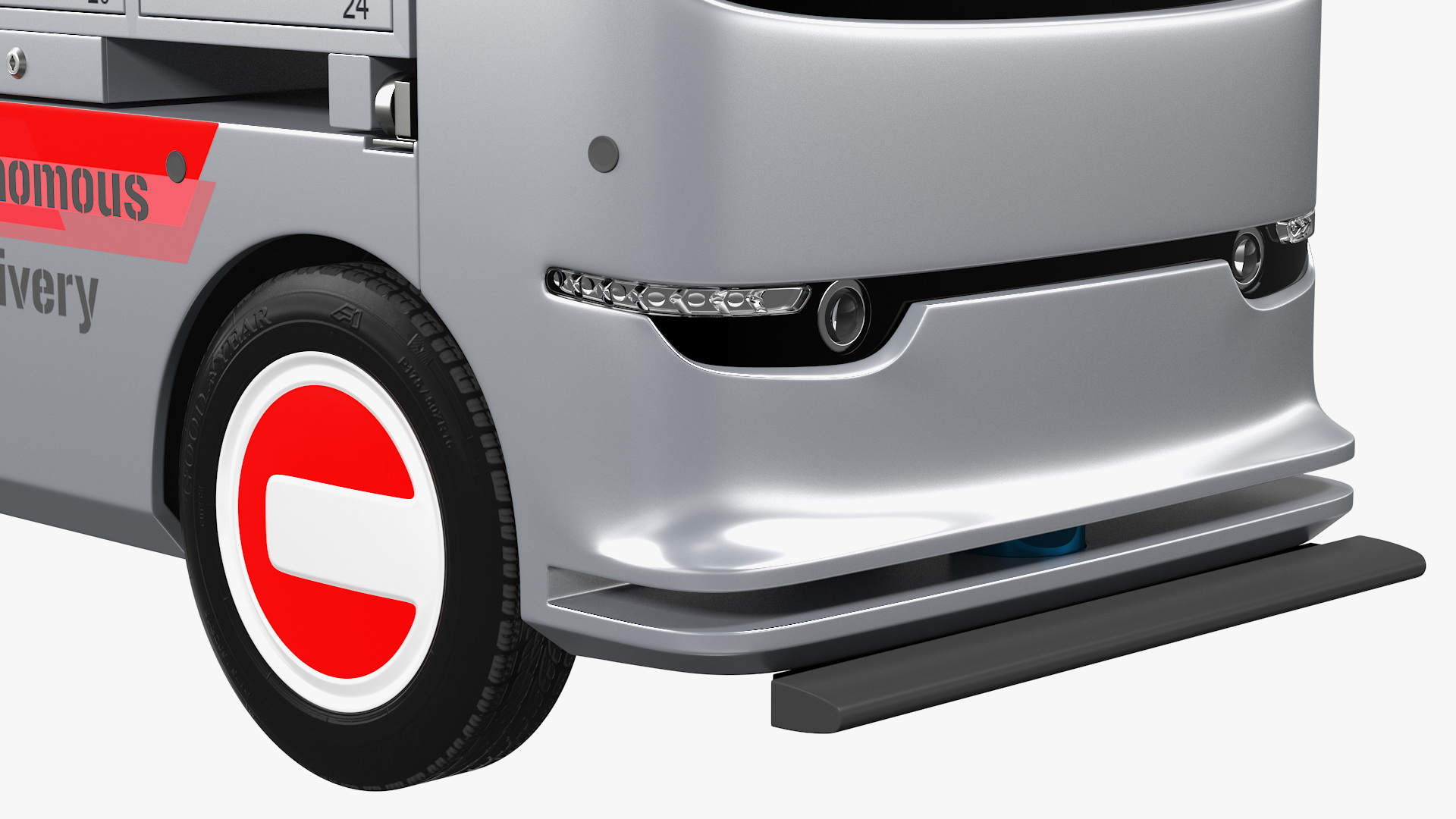 3D Autonomous Delivery Service Robot model