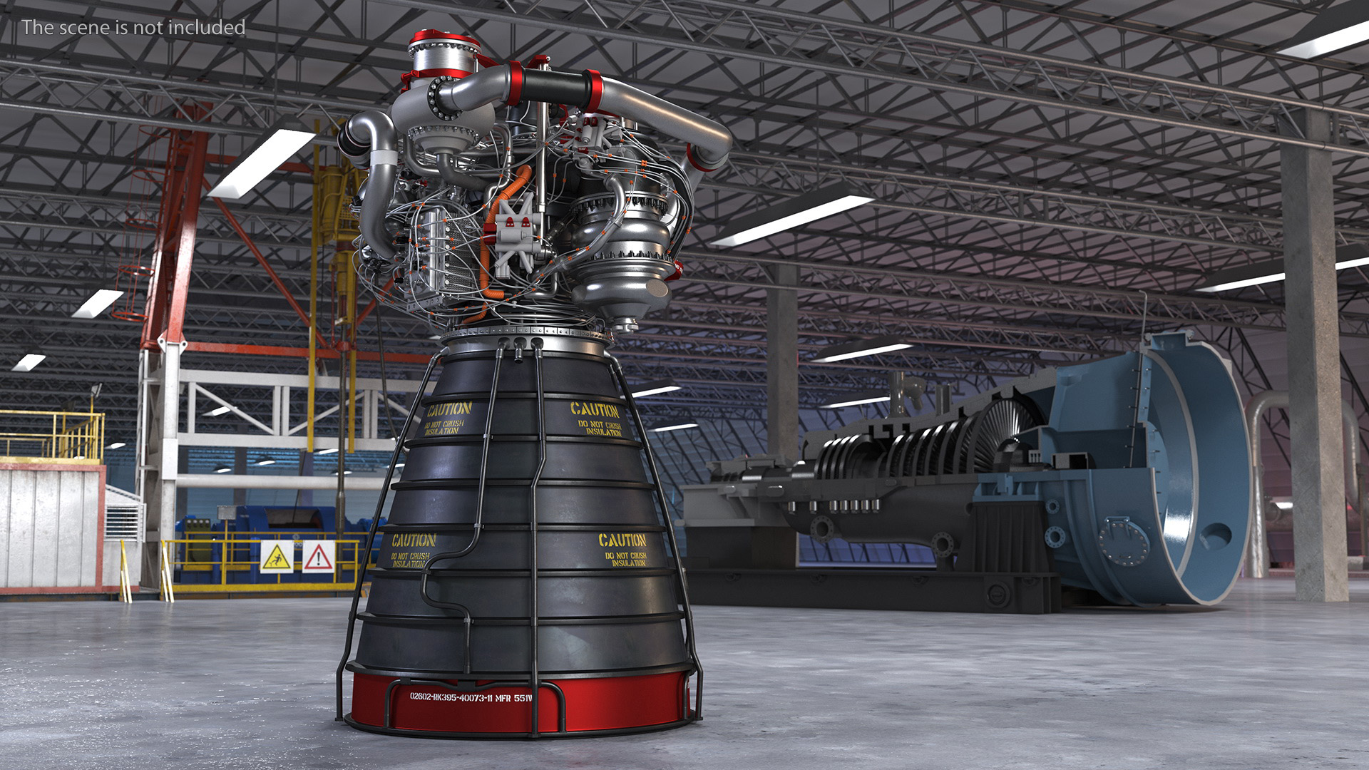 3D Rocket Engine RS 25 Rocket System 25
