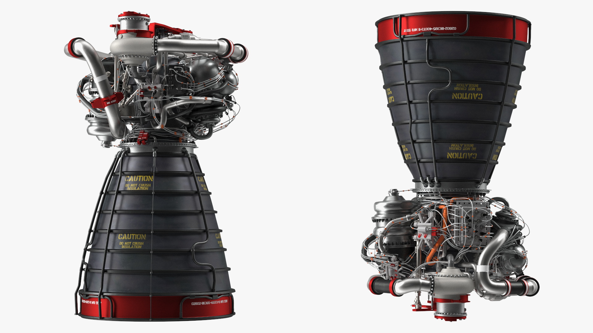 3D Rocket Engine RS 25 Rocket System 25