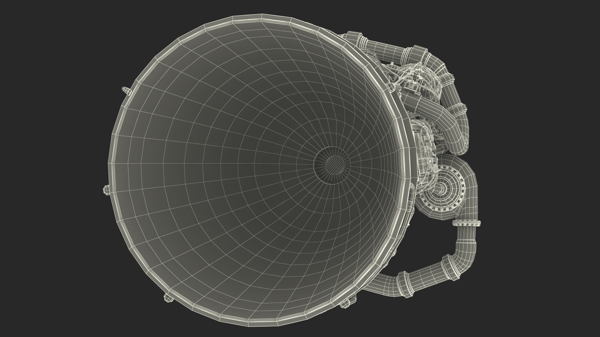 3D Rocket Engine RS 25 Rocket System 25