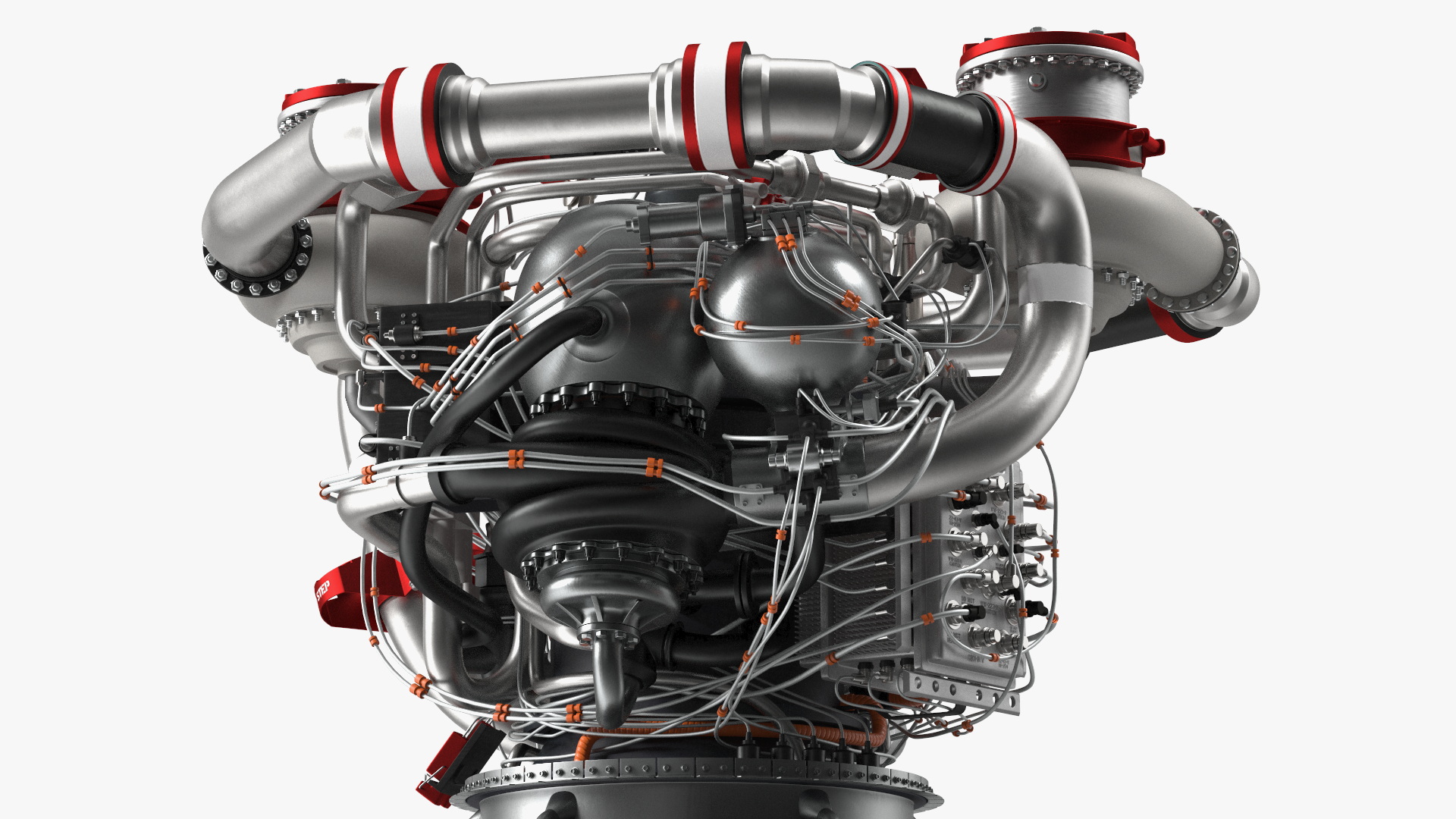 3D Rocket Engine RS 25 Rocket System 25