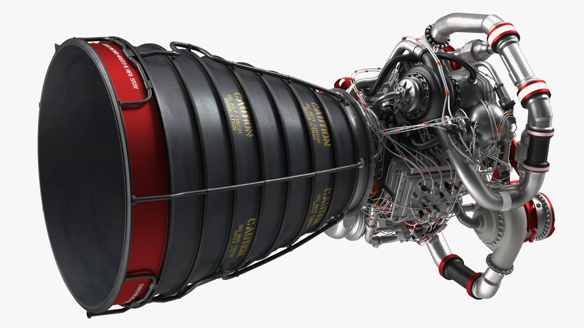 3D Rocket Engine RS 25 Rocket System 25