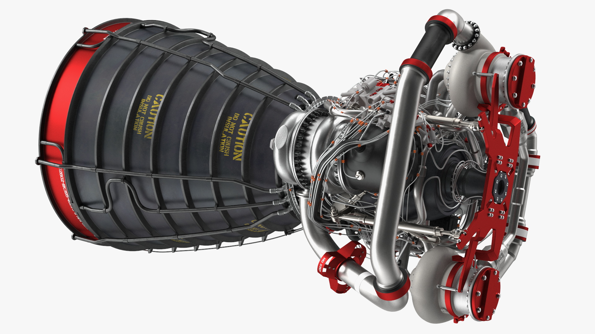 3D Rocket Engine RS 25 Rocket System 25