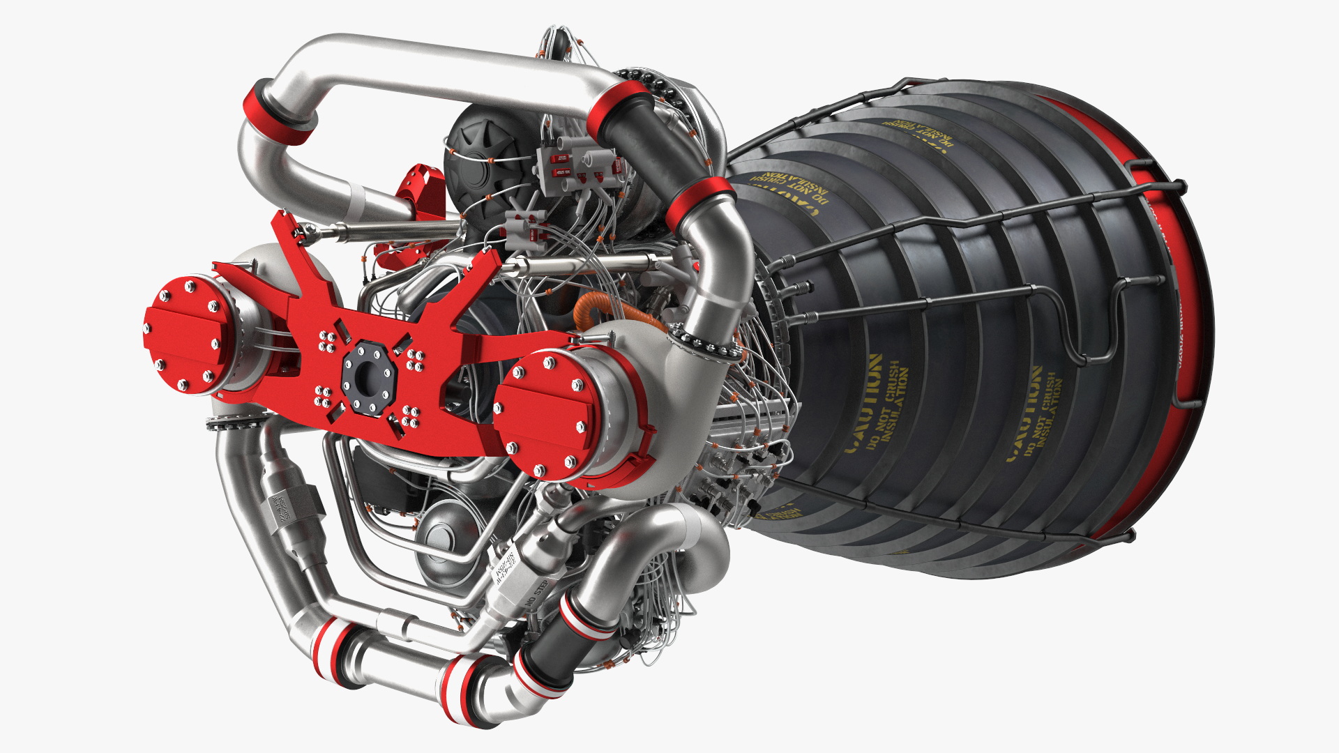 3D Rocket Engine RS 25 Rocket System 25