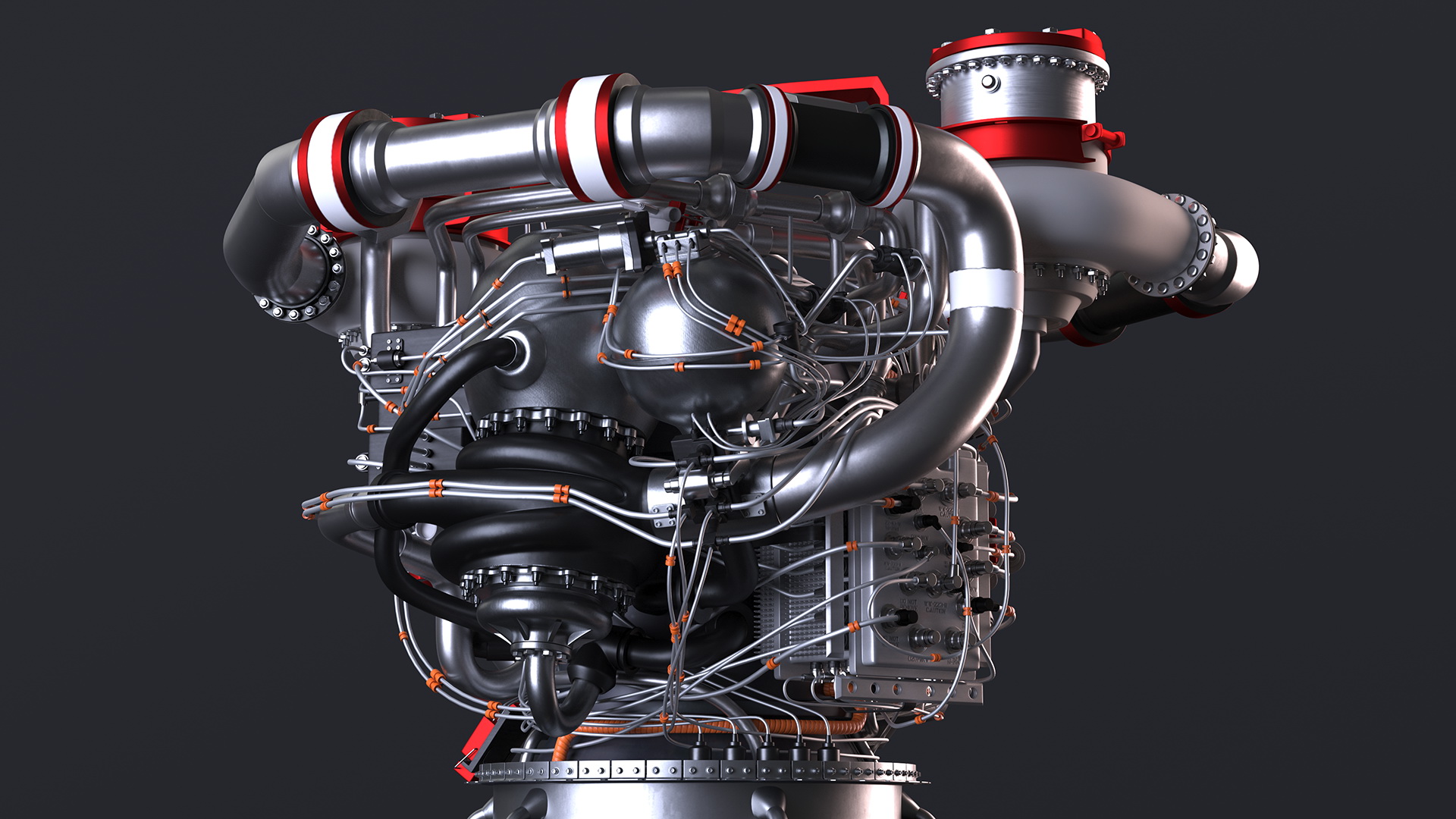 3D Rocket Engine RS 25 Rocket System 25