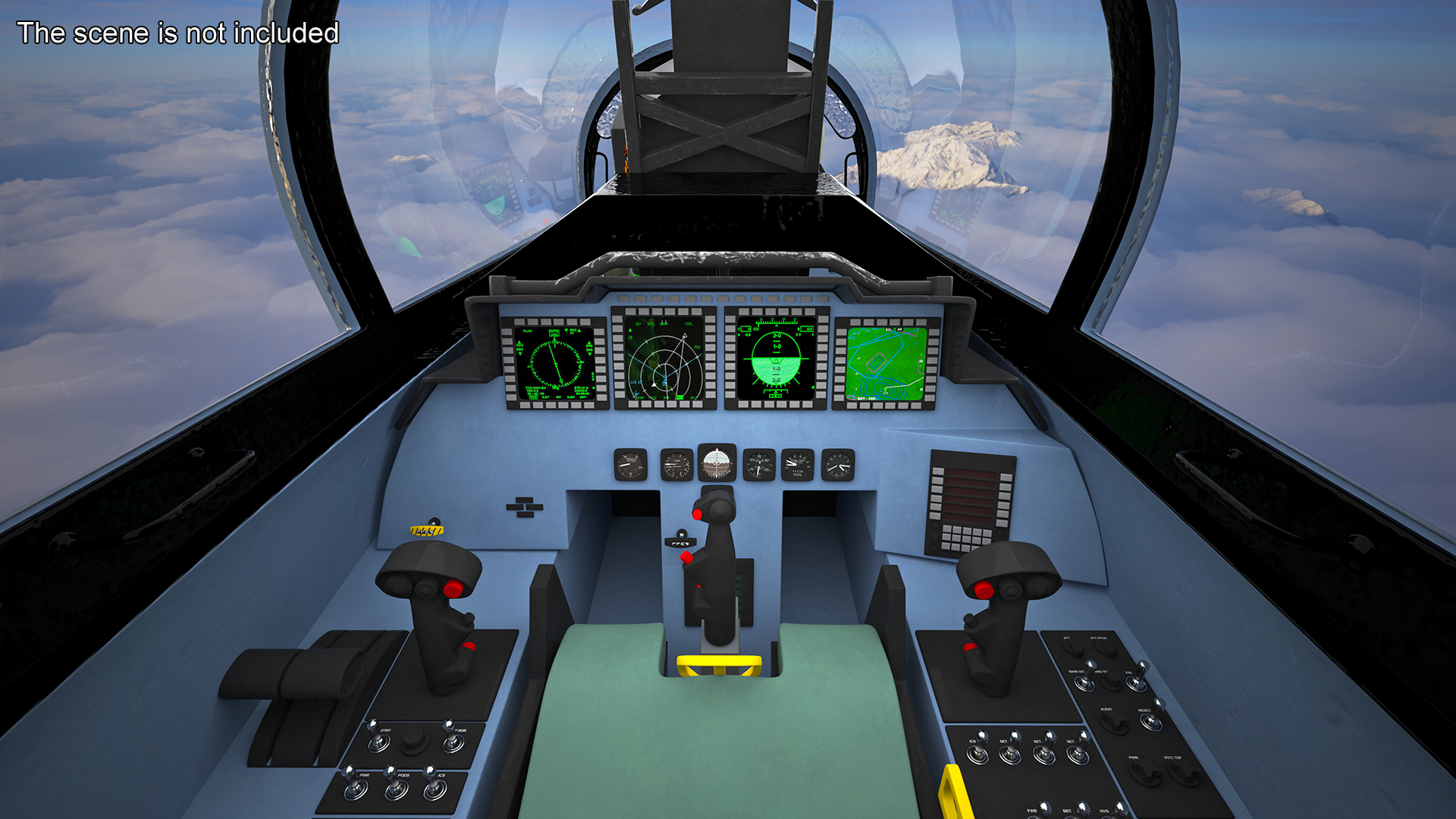 F-15SE Silent Eagle Fighter with Pilot in Flight Battle Position 3D model