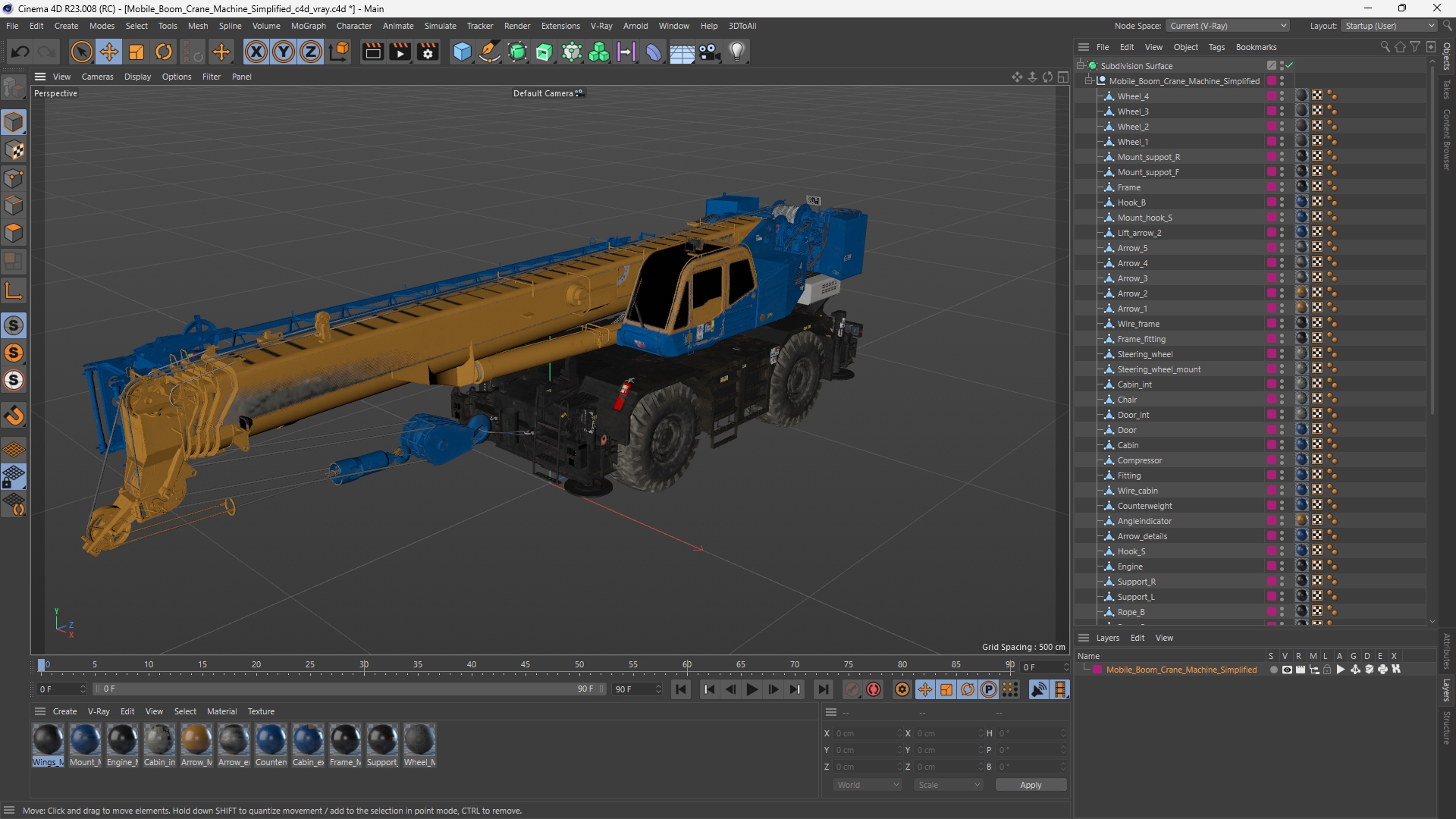 Mobile Boom Crane Machine Simplified - view 12