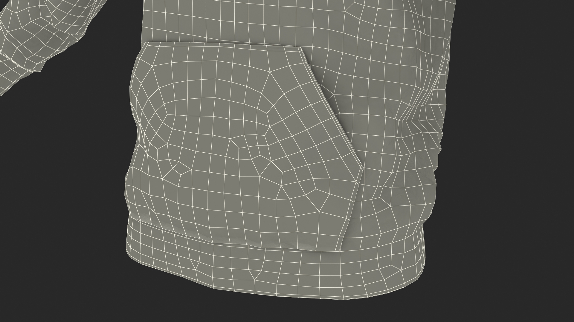 Blue Hoodie Nike Lowered Hood 3D model