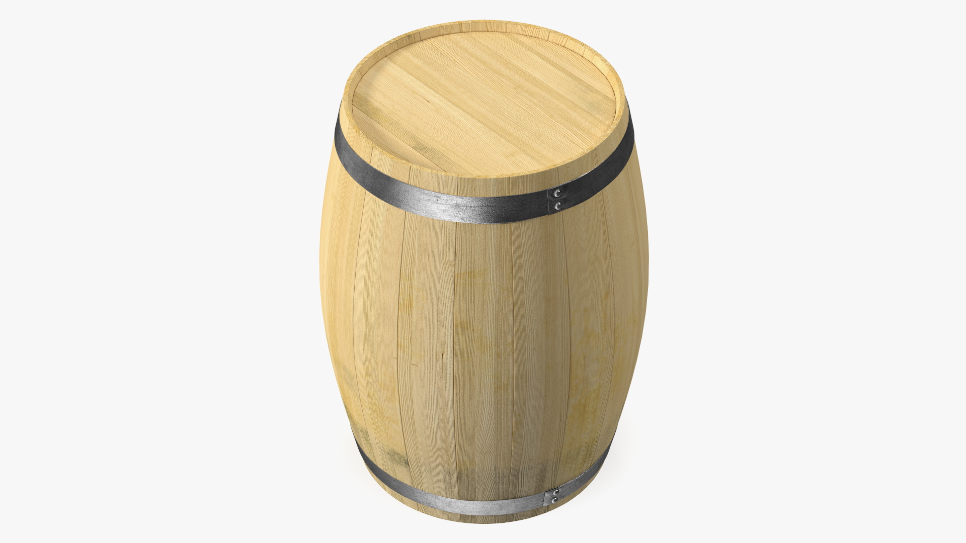 3D Wooden Barrel model