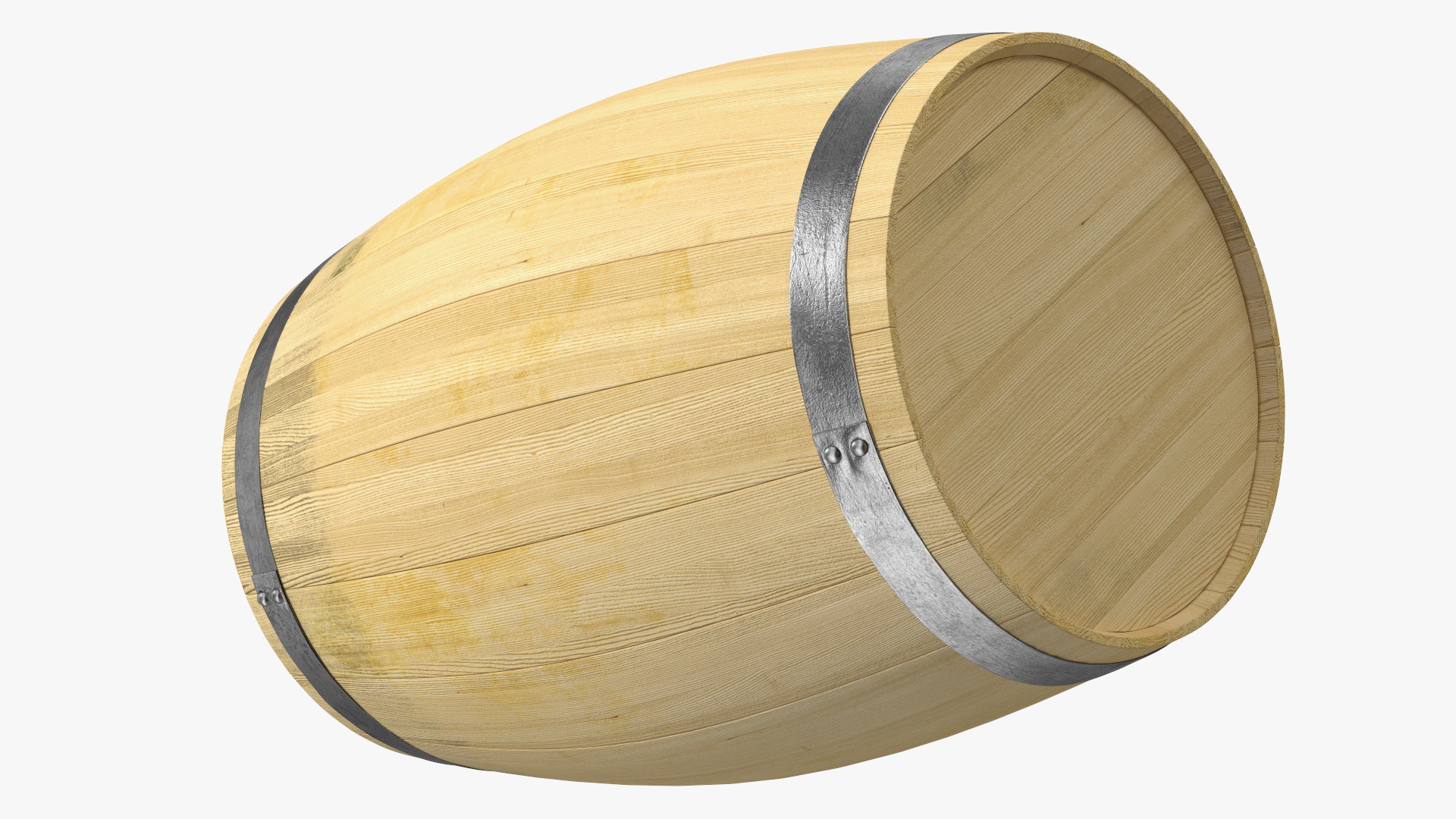 3D Wooden Barrel model