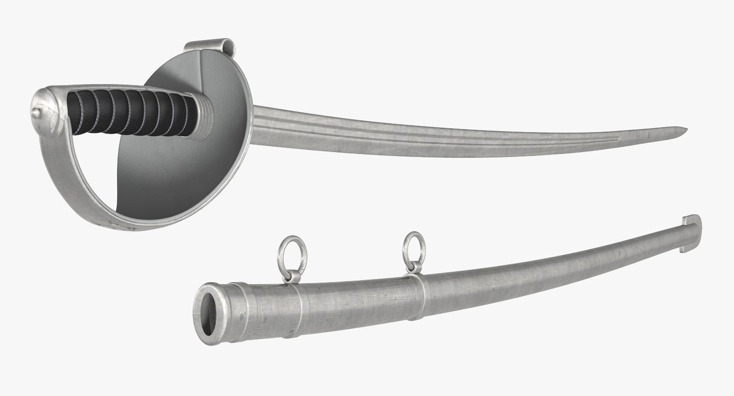 British Officers Sword 3D